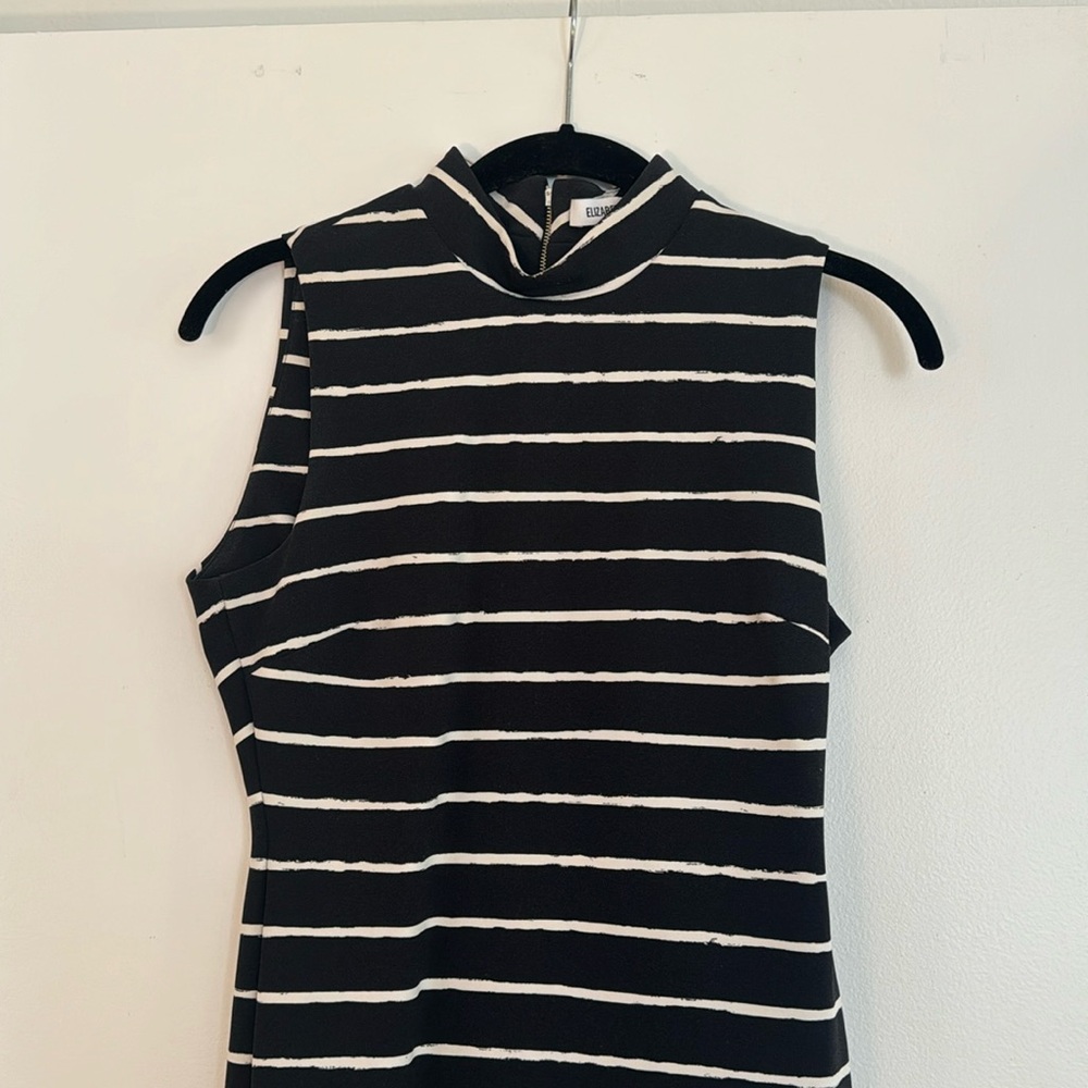 elizabeth and james white and blue striped tank dress